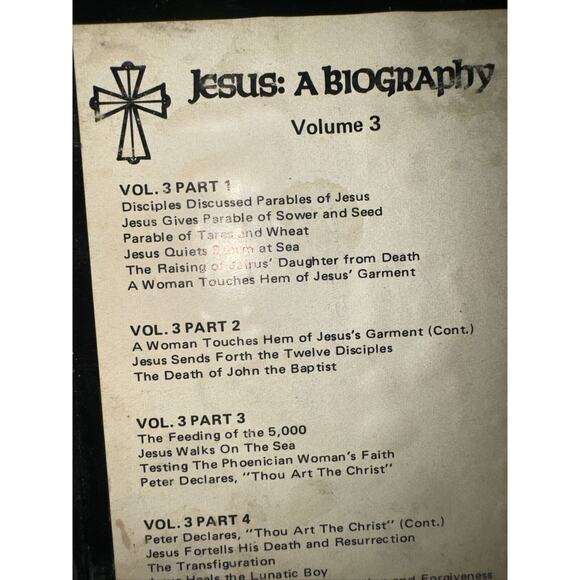 Jesus A Biography Lot Of 4 (set) - 8 - Track Stereo Cartridge Vintage Music - Picture 5 of 7
